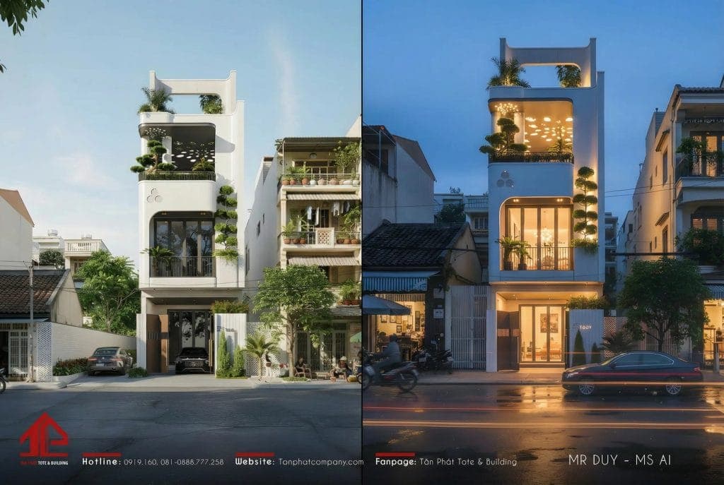 Nhà phố do Tân Phát thiết kế